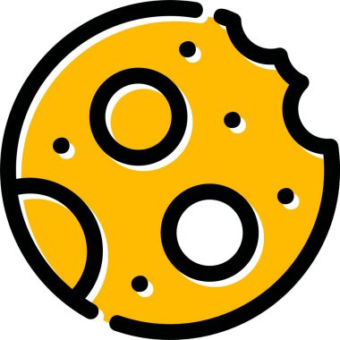 ekmek simgesi, vektör illüstrasyonu