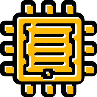 Doldurulmuş kod veri simgesi - ana hat biçimi