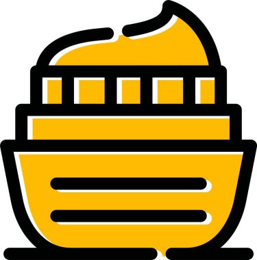 Ekmek fırını yemek simgesi - taslak biçiminde