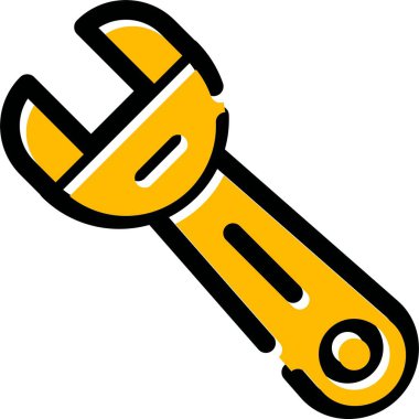 İngiliz anahtarı. Web simgesi basit illüstrasyon