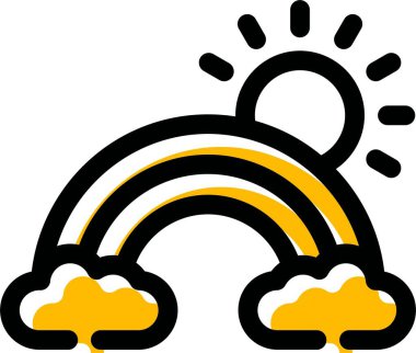 Hava durumu simgesi, vektör illüstrasyonu