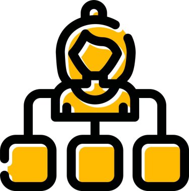 iş simgesi vektör illüstrasyonu