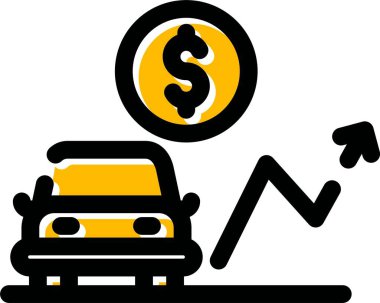 Para için. Web simgesi basit illüstrasyon