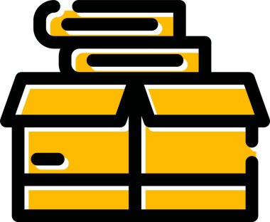 Kutu. Web simgesi basit illüstrasyon