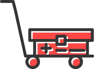 Tramvay Simgesi vektör çizimi