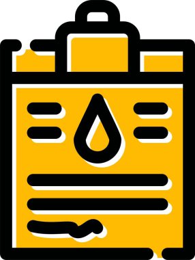yağ yakıt ikonu vektör çizimi tasarımı