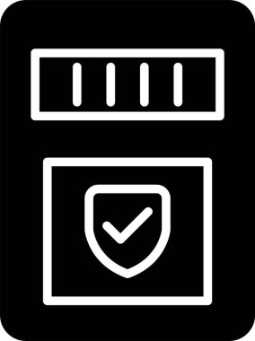 kredi kartı simgesi, basit tasarımı