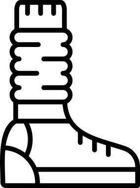 Çizme ayakkabı giyme simgesi