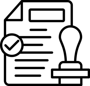 belge simgesi vektör illüstrasyonu