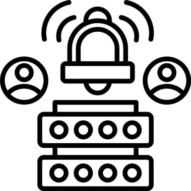 Bildirim, Basit Vektör İllüstrasyon Simgesi