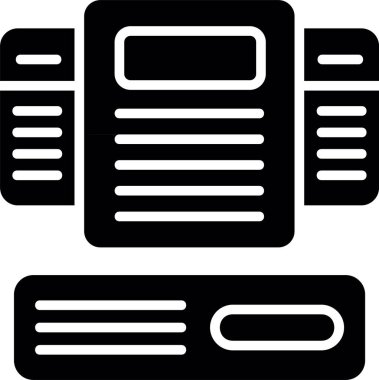 Sunucu. Web simgesi basit illüstrasyon