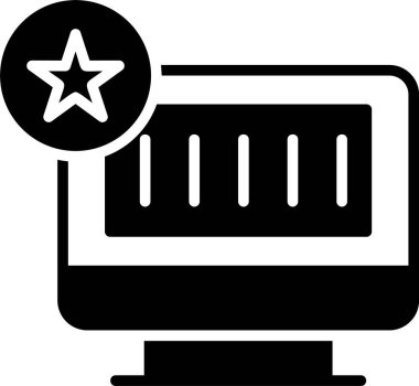 yıldız simgesi, vektör çizimi