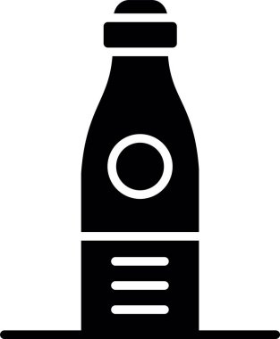şişe şişe simgesi katı stil