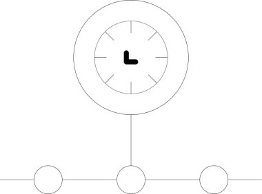 Hesaplama Zamanı, Basit Vektör İllüstrasyon Simgesi