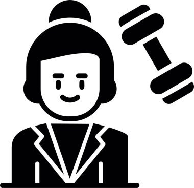 avatar kadın kişisi simgesi ana hatları biçiminde