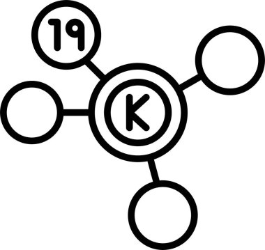 Kimyasal elementin vektör çizimi
