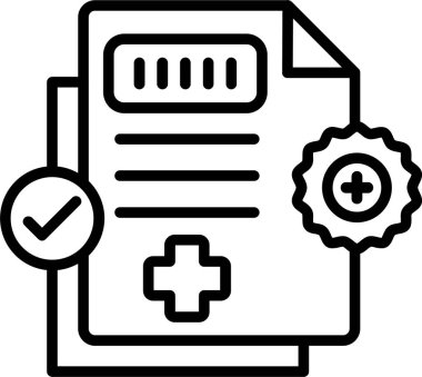 belge simgesi vektör illüstrasyonu