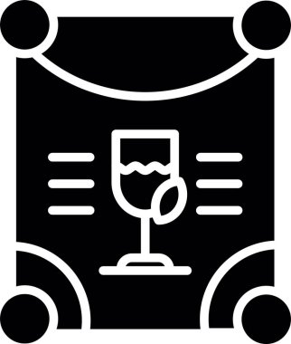 alkol cam ikonu ana hatlarıyla