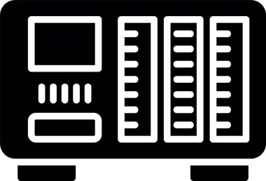 veritabanı sunucu simgesi, vektör illüstrasyonu