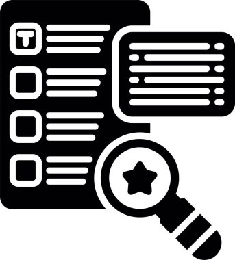 Arama simgesi vektör illüstrasyonu