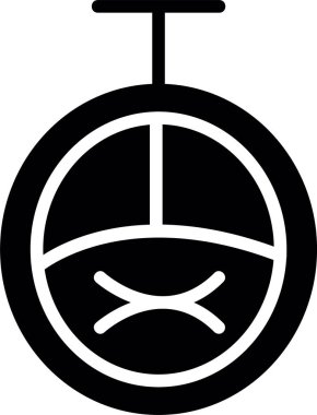 Siyah ve beyaz simgesinin vektör illüstrasyonu