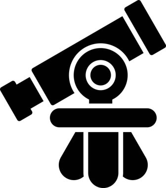 kamera teleskobu uydu simgesi ana hat biçiminde