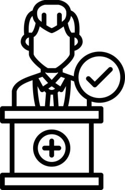 Çalışan simgesi vektör illüstrasyonu