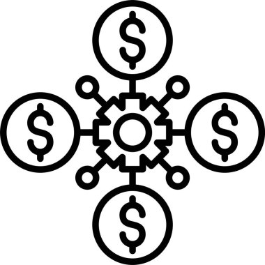 Organizasyon, Basit Vektör İllüstrasyon Simgesi