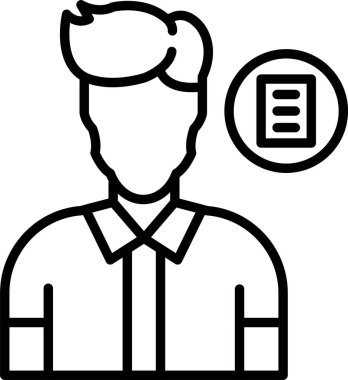 öğrenci simgesi vektör illüstrasyonu