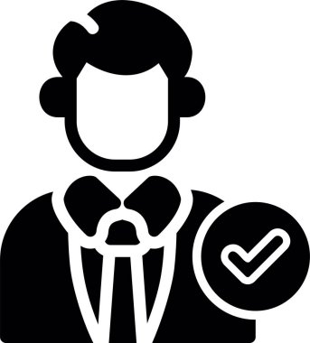 İş adamı kalbi aşk simgesi