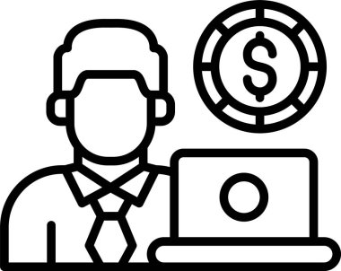 işletme finans yatırım simgesi