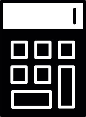 hesap makinesi simgesi, vektör illüstrasyonu