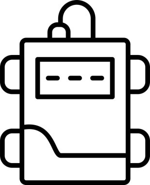 bilgisayar izleme simgesi, vektör illüstrasyonu