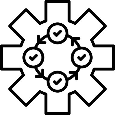 Veri Ayarları simgesi, vektör illüstrasyonu