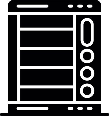 Sunucu. Web simgesi basit illüstrasyon