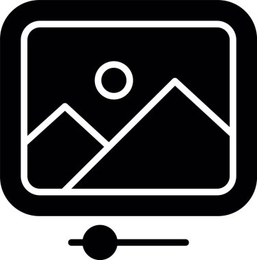 Video Düzenleyicisinin Basit Vektör Simgesi