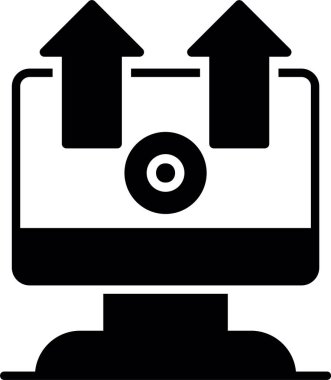 tren. Web simgesi basit illüstrasyon