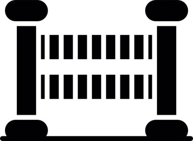 çubuk çubuğu simgesi dış hat biçiminde