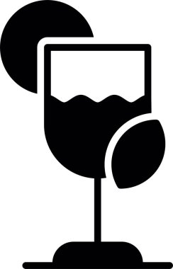 alkol cam ikonu katı bir şekilde içilir.