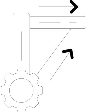 dişli simgesi vektör illüstrasyonu