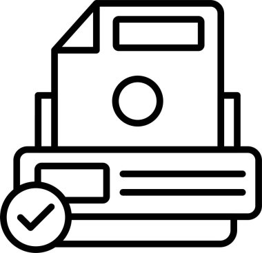 dosya biçimi simgesi, vektör illüstrasyonu