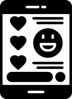 İleti simgesi ve vektör illüstrasyonu beyaz arkaplanda izole edildi