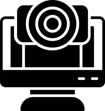 Bilgisayar izleyici simgesi ana hat biçiminde