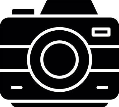 kamera simgesi vektör illüstrasyonu