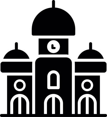 Cami. Web simgesi basit illüstrasyon