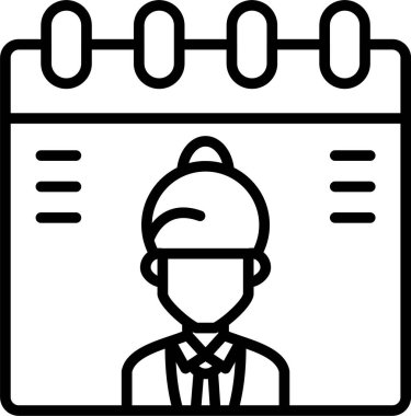 işçi simgesi, vektör illüstrasyonu