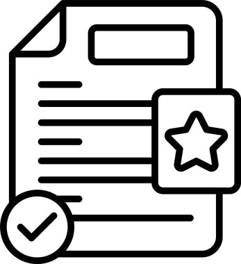 Kontrol listesi. Web simgesi basit tasarım