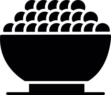 Bir kase pirincin vektör çizimi