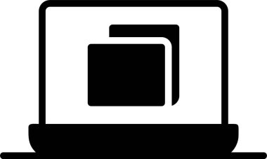 Bilgisayar. Web simgesi basit tasarım