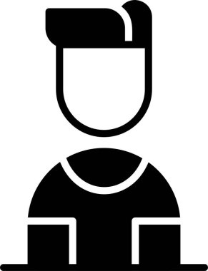 Avatar simgesi, vektör illüstrasyonu